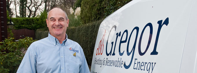 central heating systems engineer with van