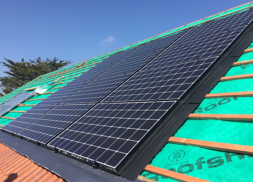 Solar PV in-roof installation