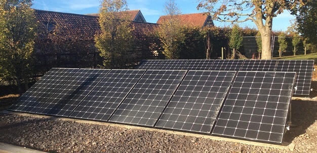 Ground-mounted Solar Photovoltaic panel installation