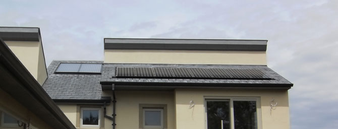 Solar PV panels in home roof